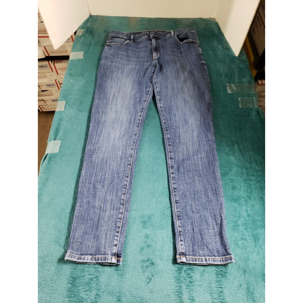 Ann Taylor Jeans Size 6 Womens Blue Stretch Denim Pants Ladies Mid Rise Skinny